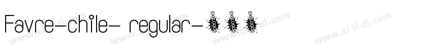 Favre-chile- regular字体转换